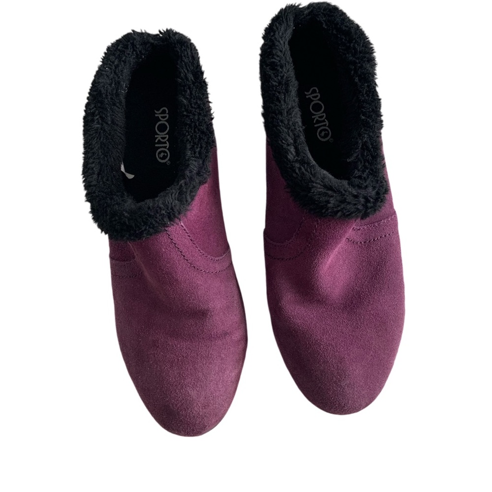 SPORTO Slip-on Shoes with Faux Fur Lining, size 7.5